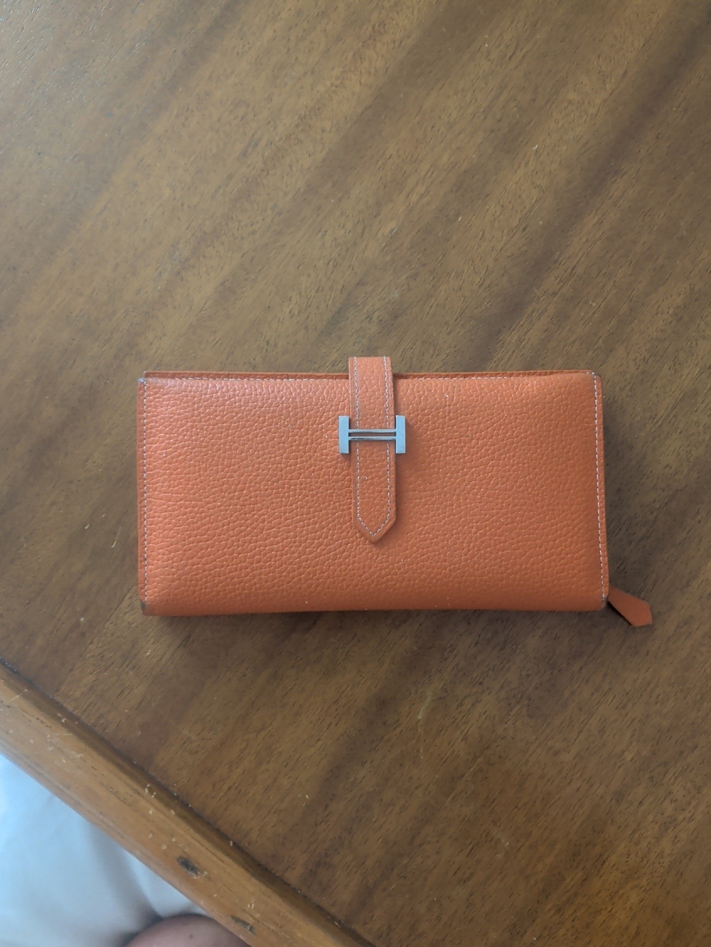 Hermes Bearn Long Leather Wallet. Authentic. B Condition. Beautiful Wallet. - Picture 3 of 13